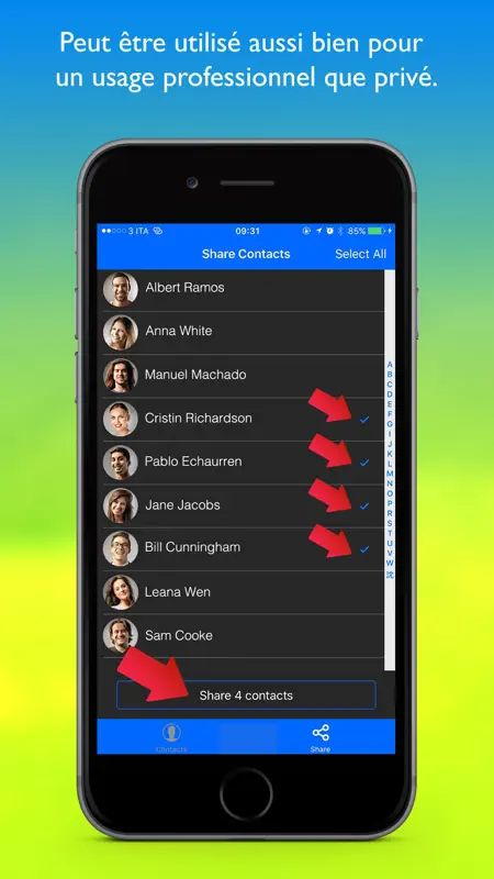 Easy Share Contacts Pro screenshot 3 of 3