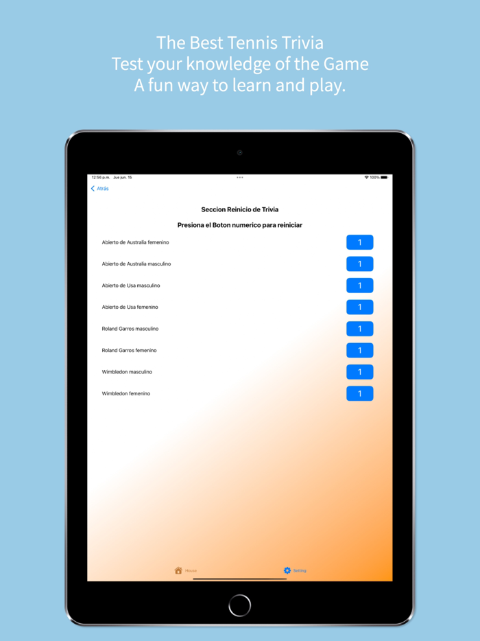 Best tennis league trivia