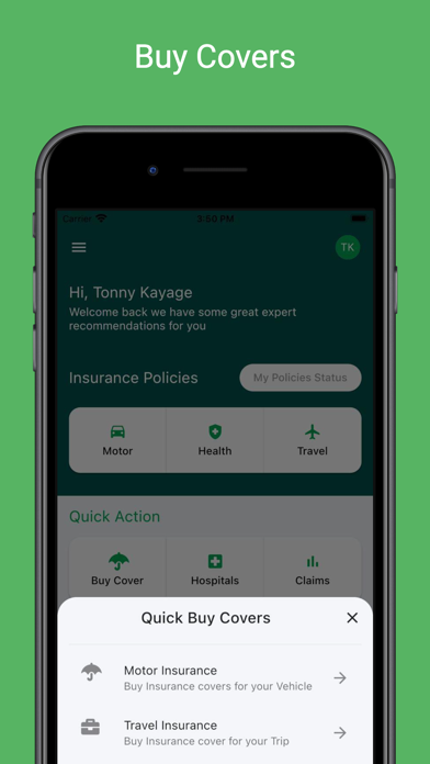 Strategis Insurance Screenshot