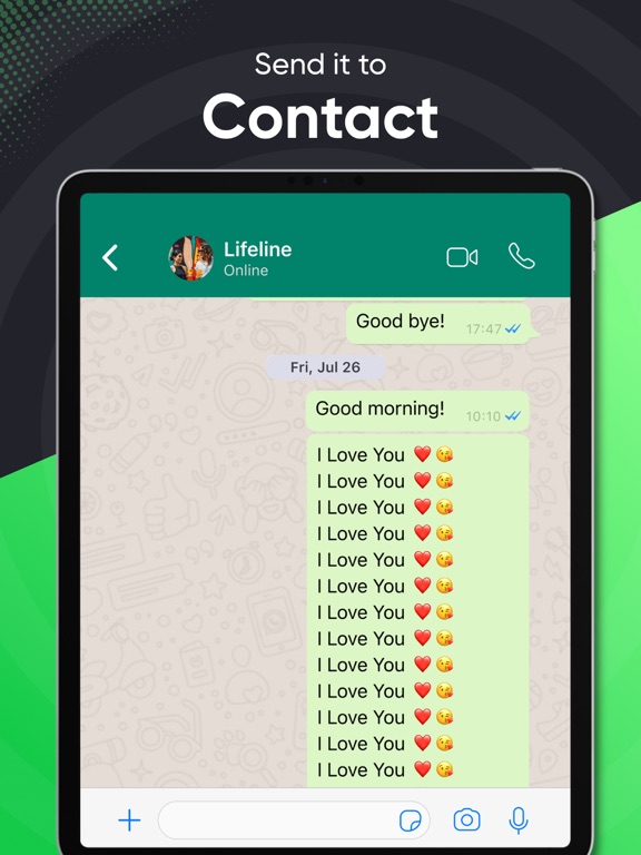 Re Message - Repeat Text 10k iPad screenshot 5 - Graphics & Design app