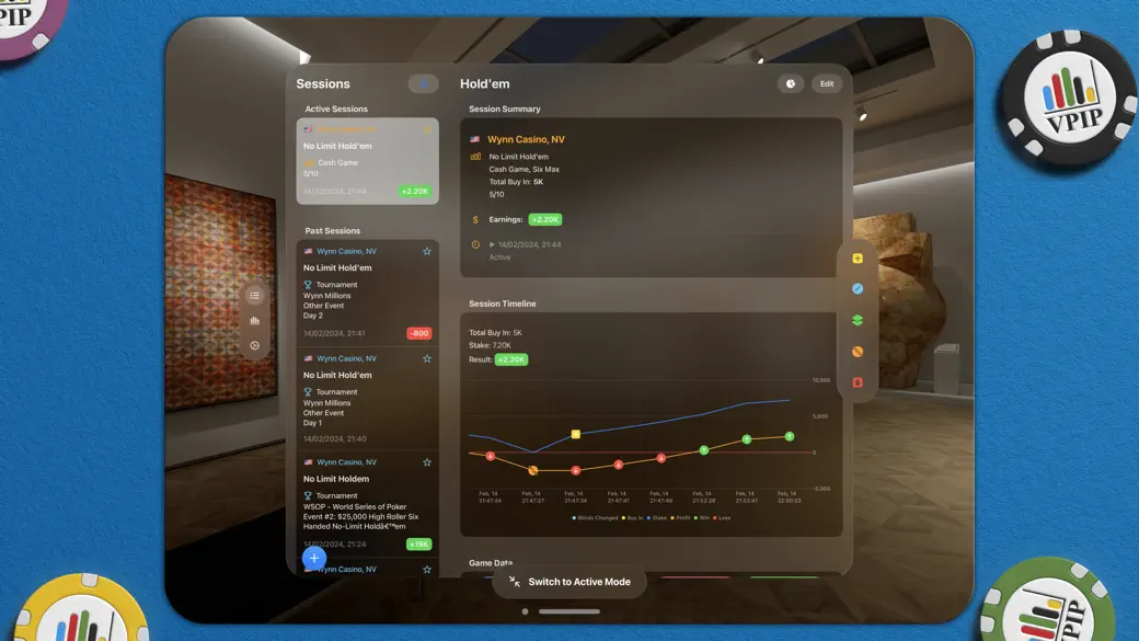 VPIP Poker Tracker screenshot 1