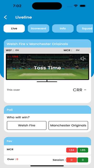 Diamond Cricket Liveline Screenshot
