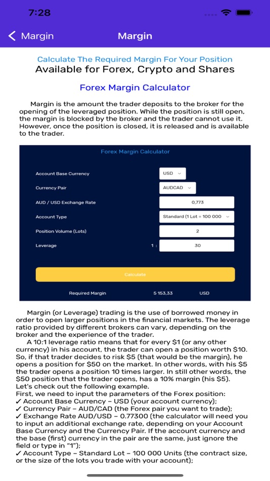 #6. STS Margin Calculator (macOS) 来自: Smart Trading Software ltd