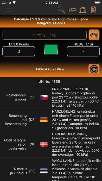 Screenshot #2 pour ADR Tool 2023 Dangerous Goods
