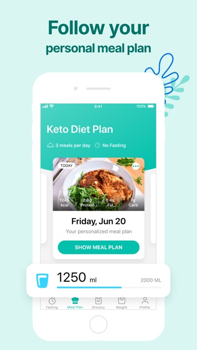Organic Meals: Fasting Tracker Screenshot