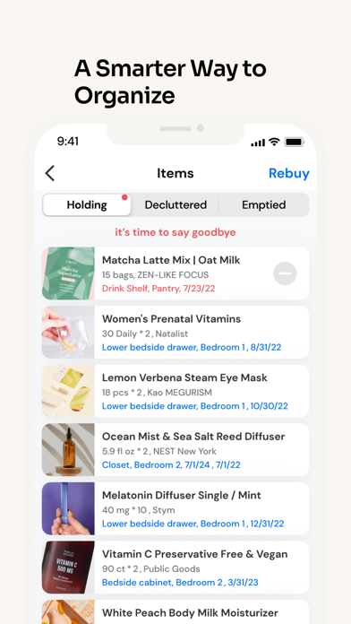 Home Organize Expense Tracker Screenshot