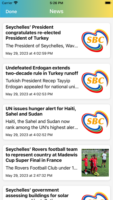 SBC Radio Screenshot
