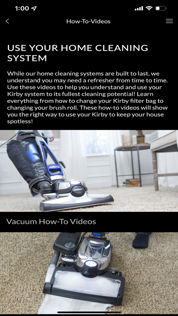 Kirby Vacuum Owner Resources