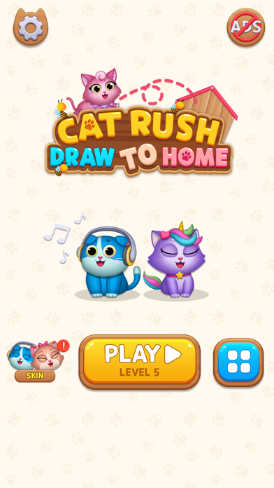 Cat Rush - Draw to Home Screenshot