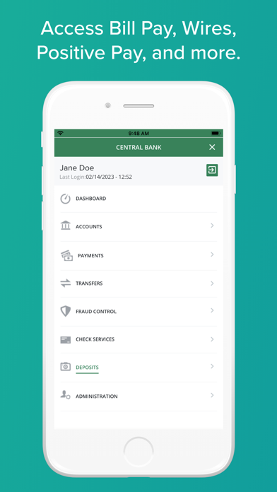 Central Bank - Business Screenshot