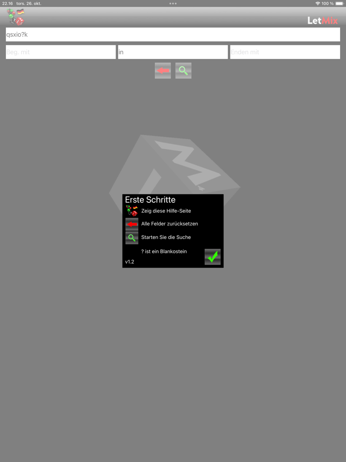 LetMix für Scrabble Wordfeud