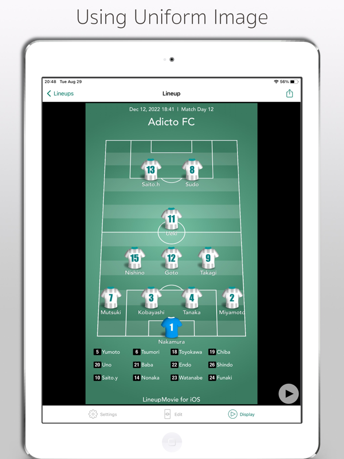 LineupMovie for Soccer