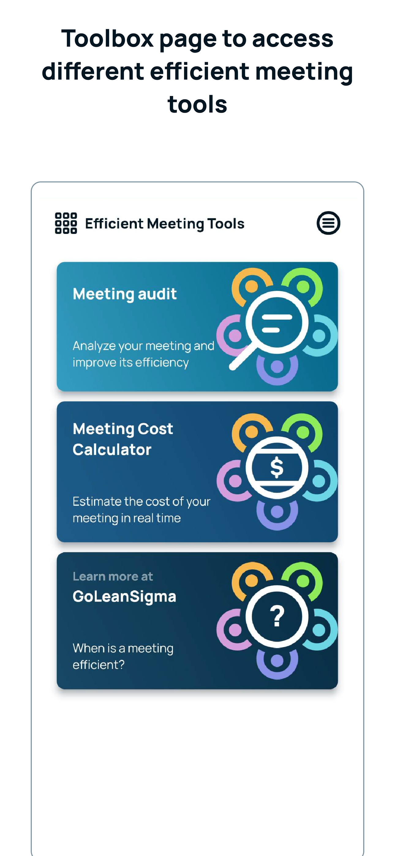 Efficient Meeting Tools