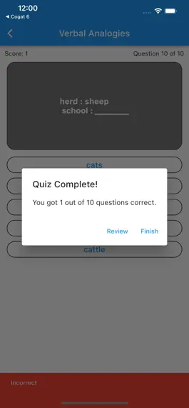 Game screenshot COGAT for Grade 7 & 8 hack