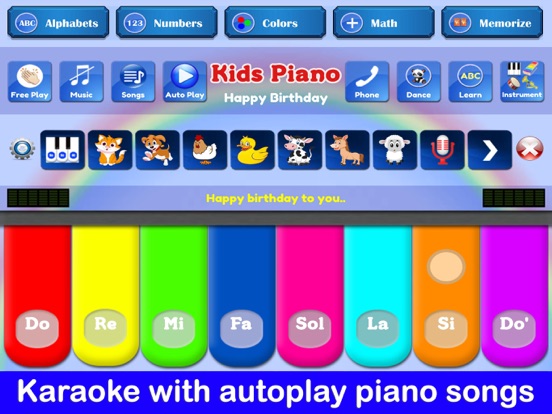 Kids Piano Music & Songs iPad screenshot 6 - Music app