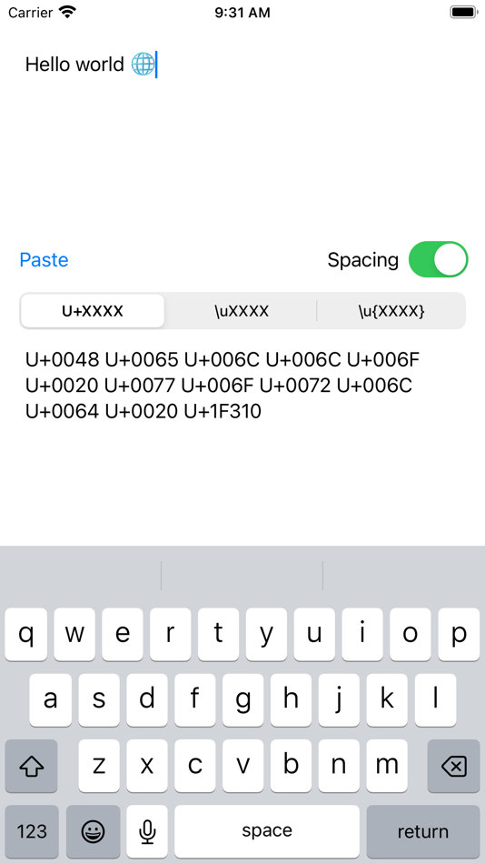 #1. Text2Unicode (iOS) Podle: Jo Hagikura