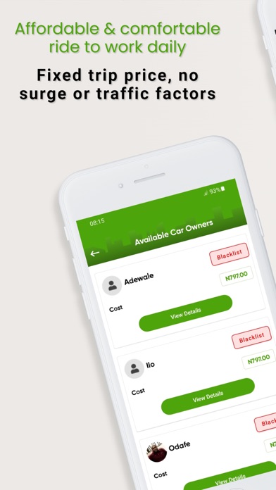 Parizzo Passenger – Carpool Screenshot