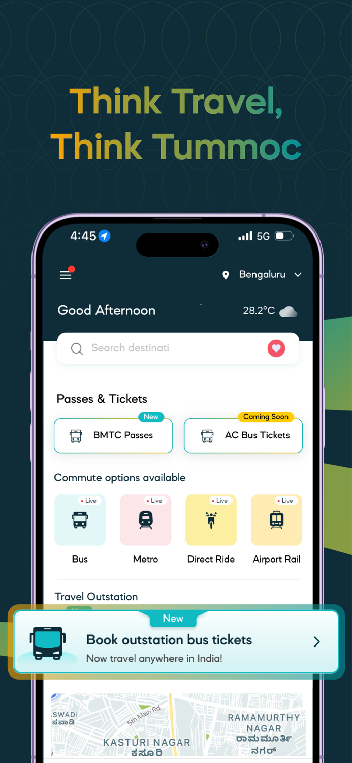 Tummoc Bus and Metro Ticketing