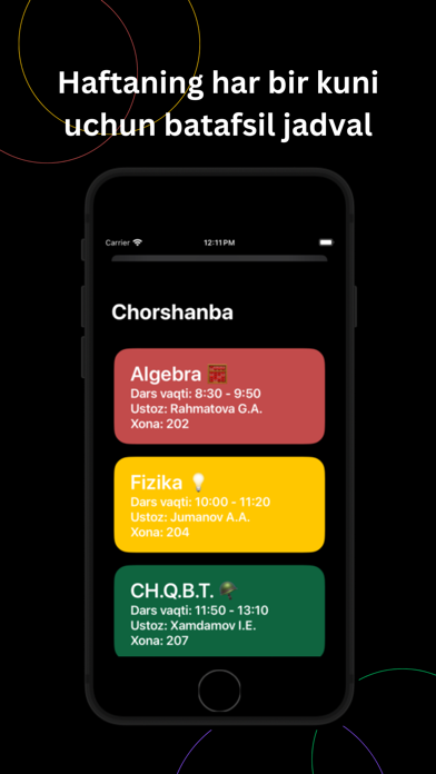 ALTUIT schedule Screenshot