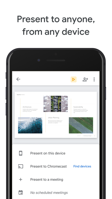 Screenshot 1 of Google Slides App