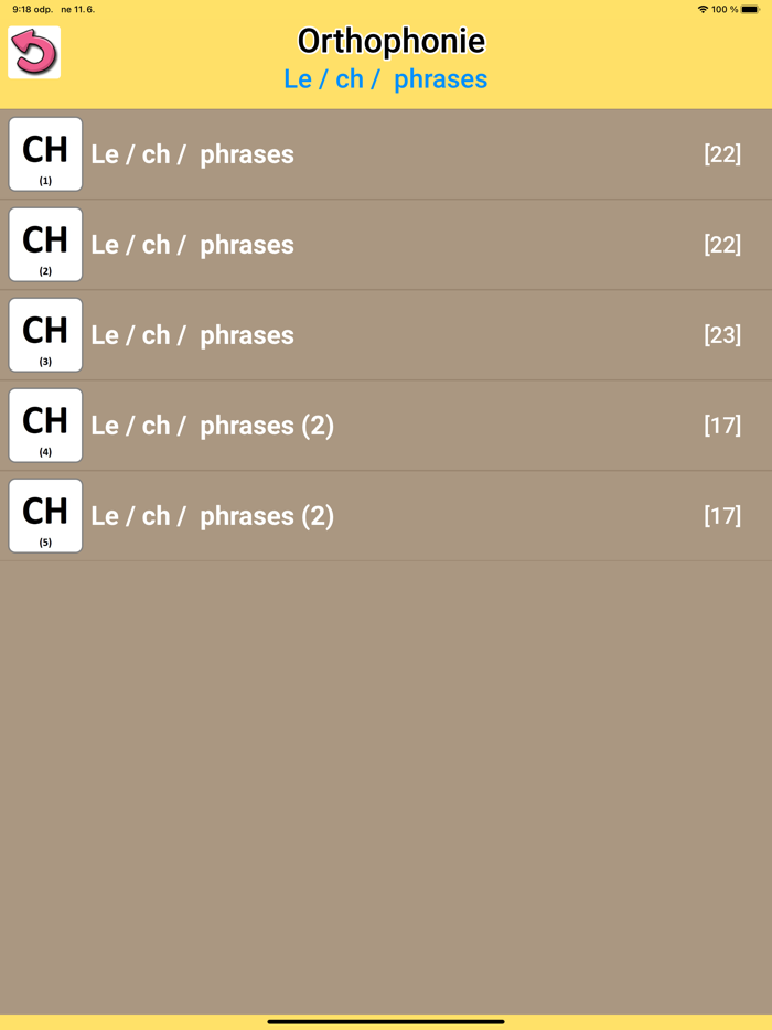 Orthophonie  exercices