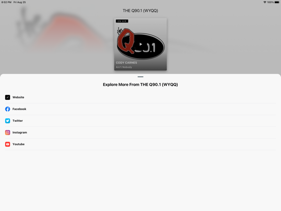 THE Q90.1 iPad screenshot 3 - Music app