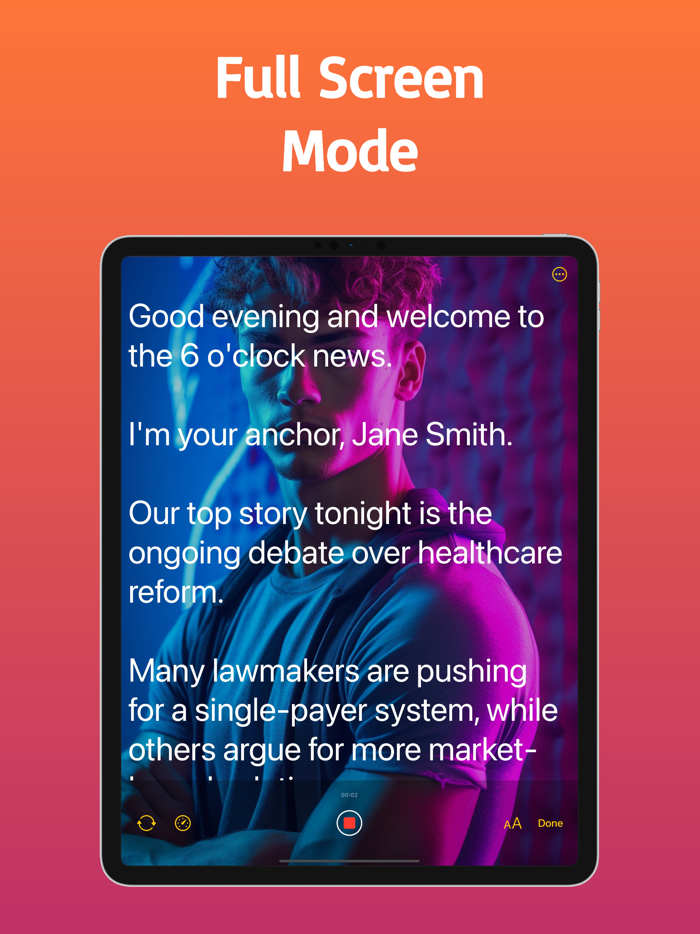 Teleprompter for Video◦