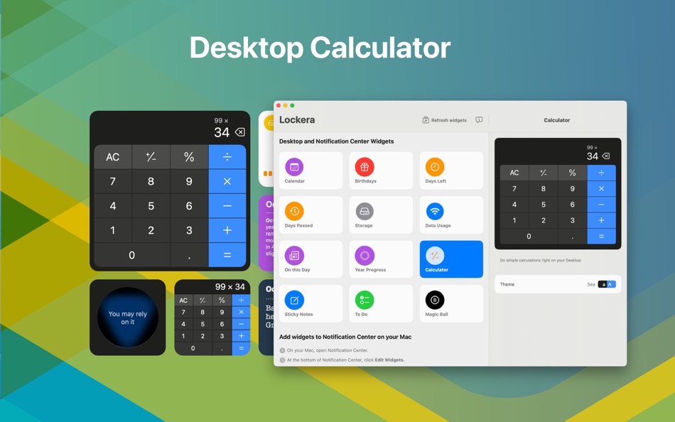 #6. Lockera Widgets (macOS) 由: ImageTasks Inc