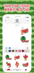 Watermelon Stickers screenshot #3 for iPhone