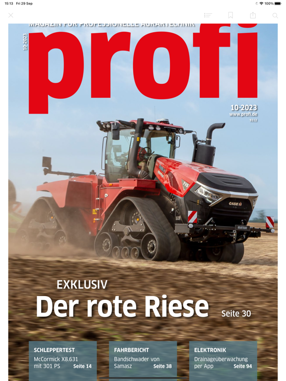 Screenshot #5 pour Profi Magazin für Agrartechnik