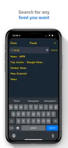 LinkMe - RSS Link Keyboard screenshot #2 for iPhone