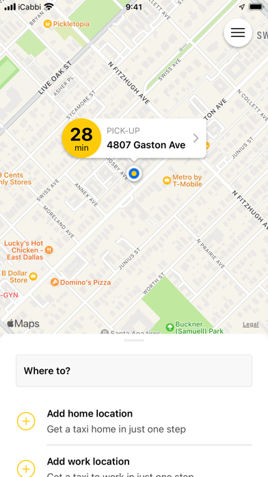 Yellow Cab Dallas Screenshot