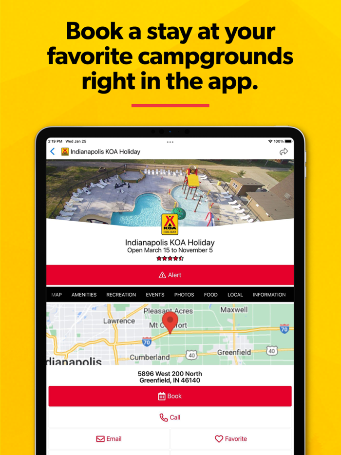 KOA  RV Cabin and Tent Camping