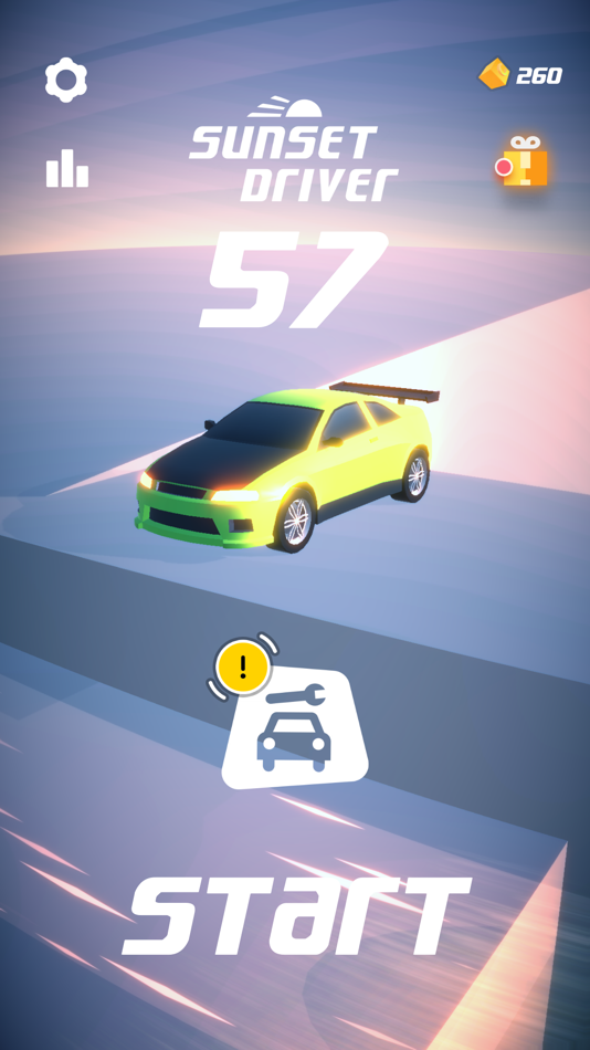 #1. Sunset Driver (iOS) 由: Roman Chipizubov