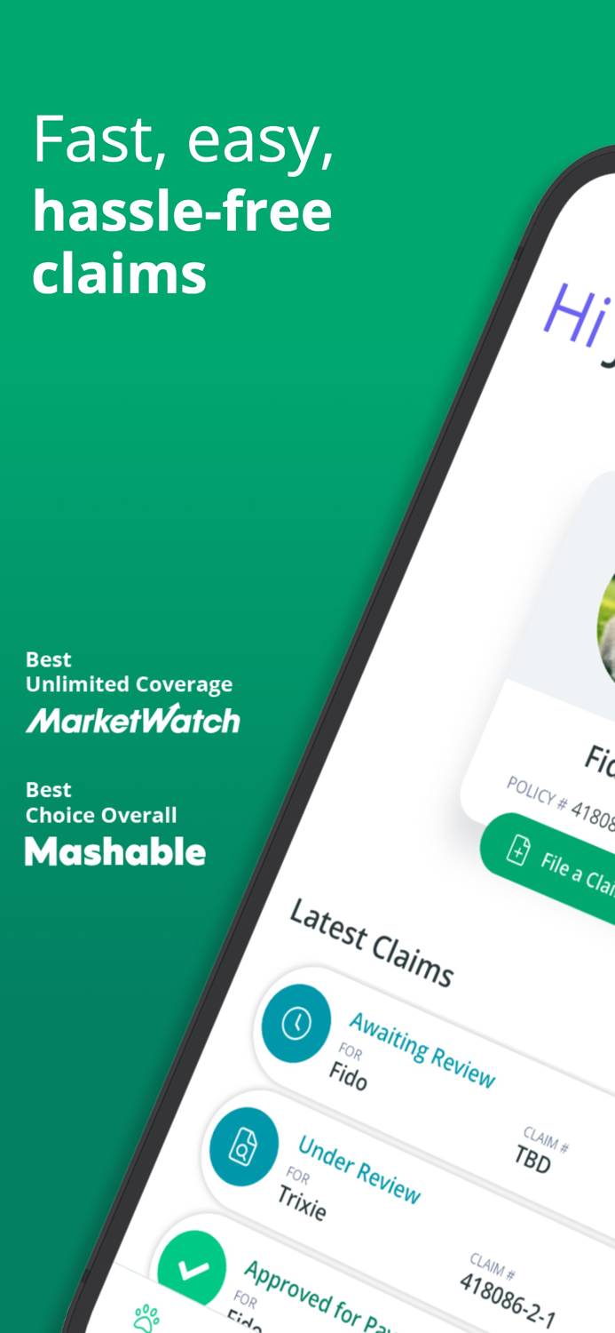 Healthy Paws Pet Insurance App