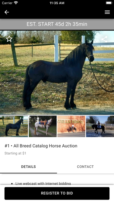Circle H Equine Sales Screenshot