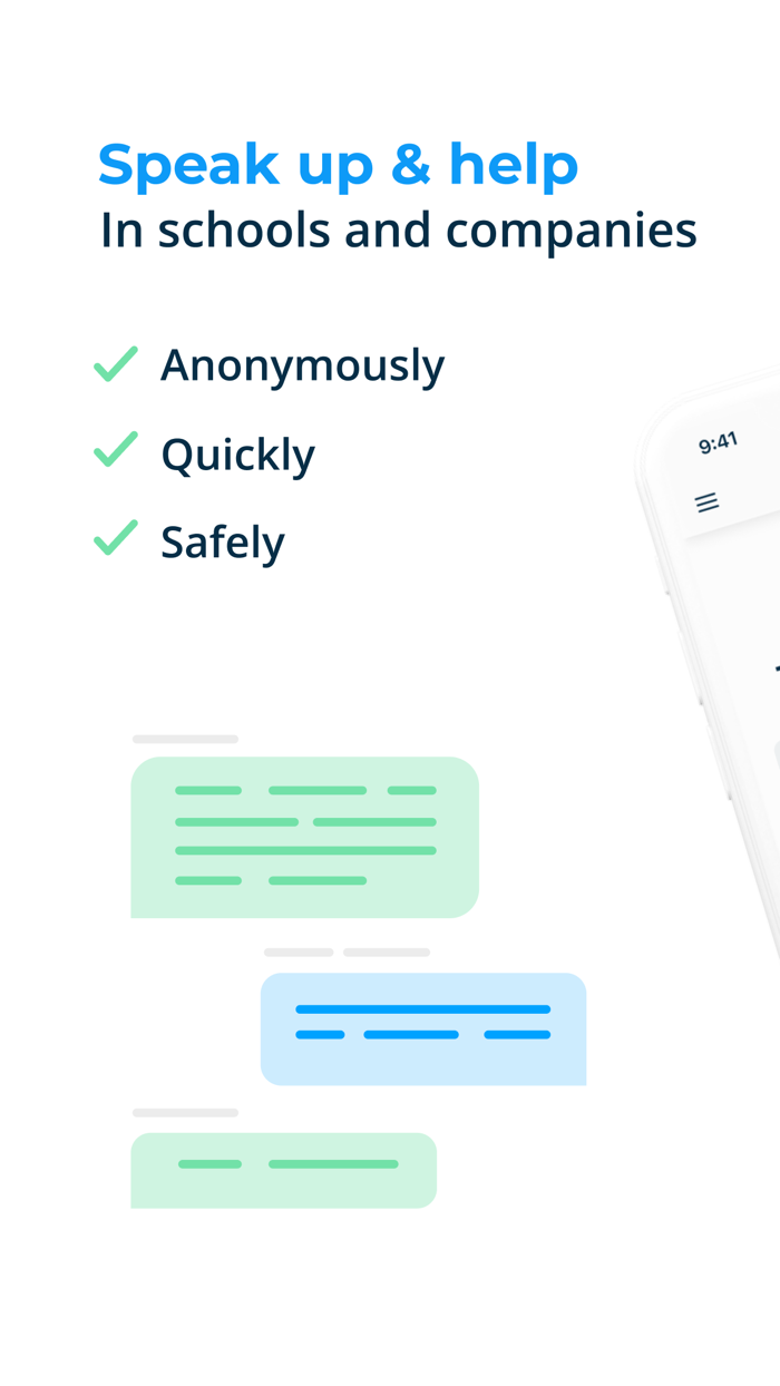 FaceUp Safe reporting