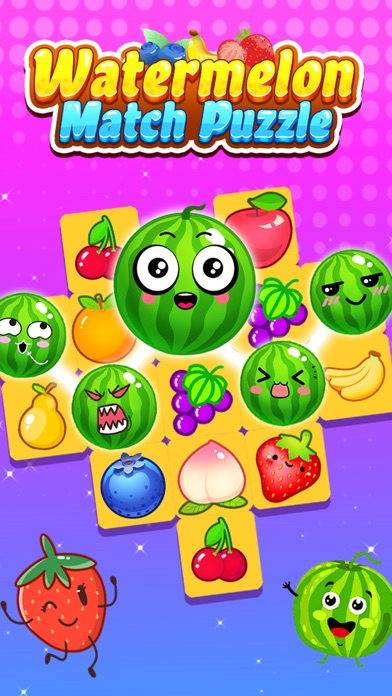 Watermelon Fruit Match Puzzle Screenshot