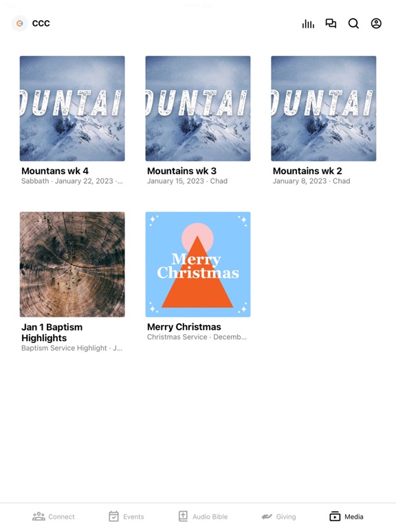 Community Culture Church iPad screenshot 3 - Education app