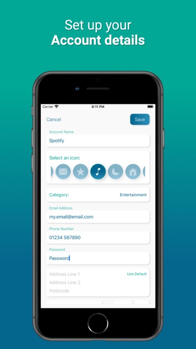 LifeAdmin: Accounts Tracker Screenshot