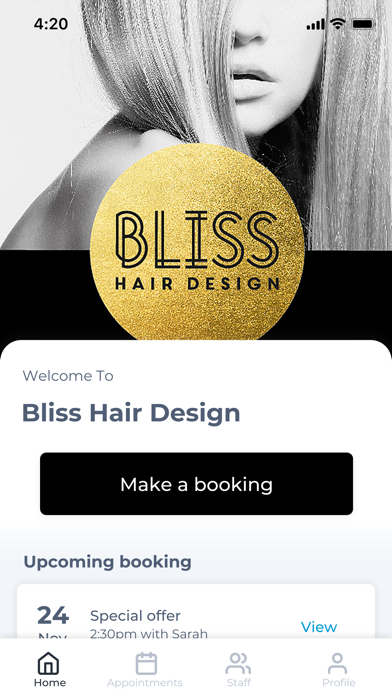Bliss Hair Design Screenshot