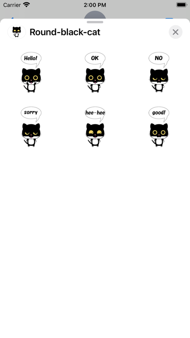 Screenshot #1 pour Round chat noir