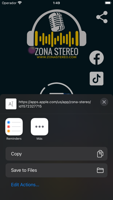 Zona Stereo Screenshot