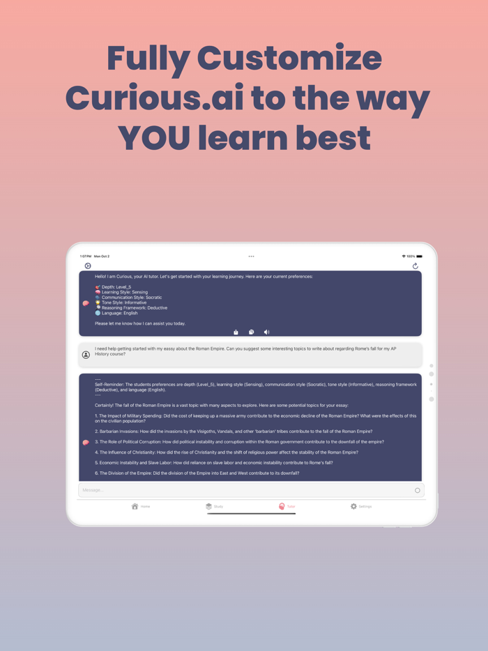 Curious.ai Learning Assistant