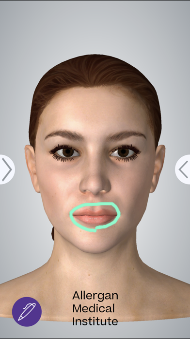 AMI Facial Anatomy Screenshot