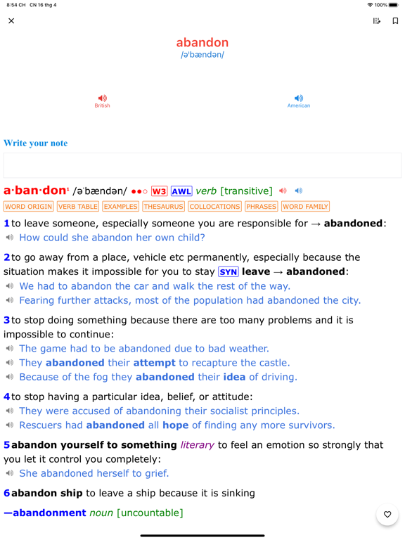 Screenshot #4 pour Advanced Dictionary - LDOCE6