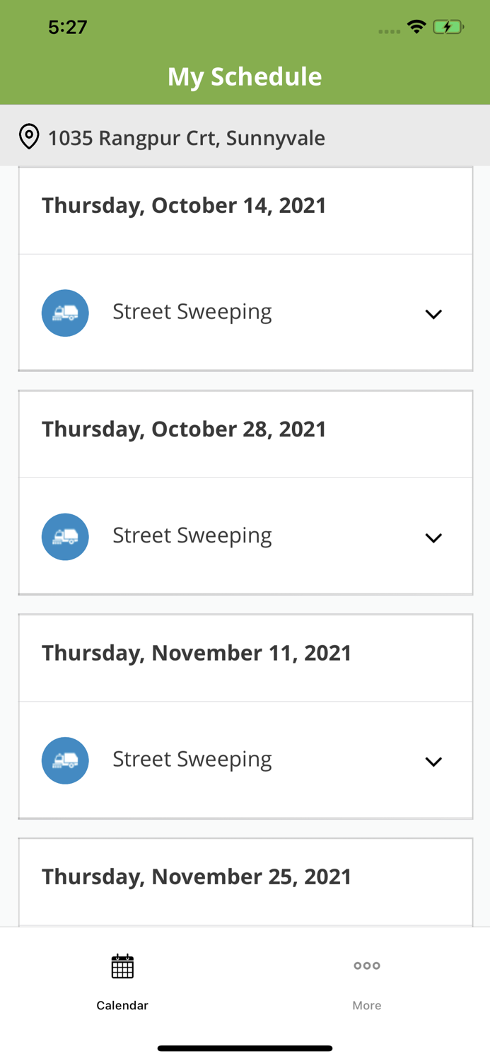 Sunnyvale Street Sweeping
