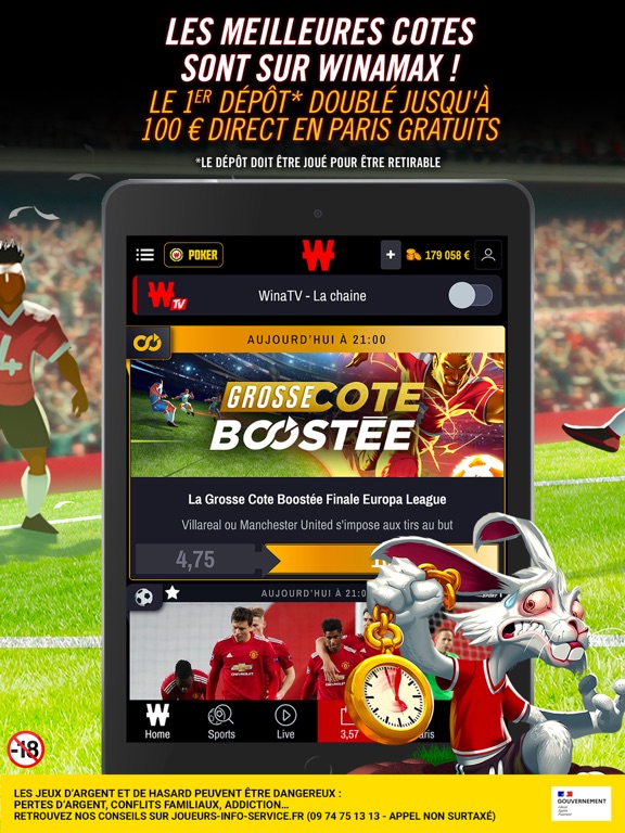 Screenshot #4 pour Winamax Paris Sportifs & Poker