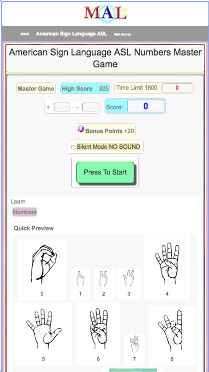 American Sign Language M(A)L