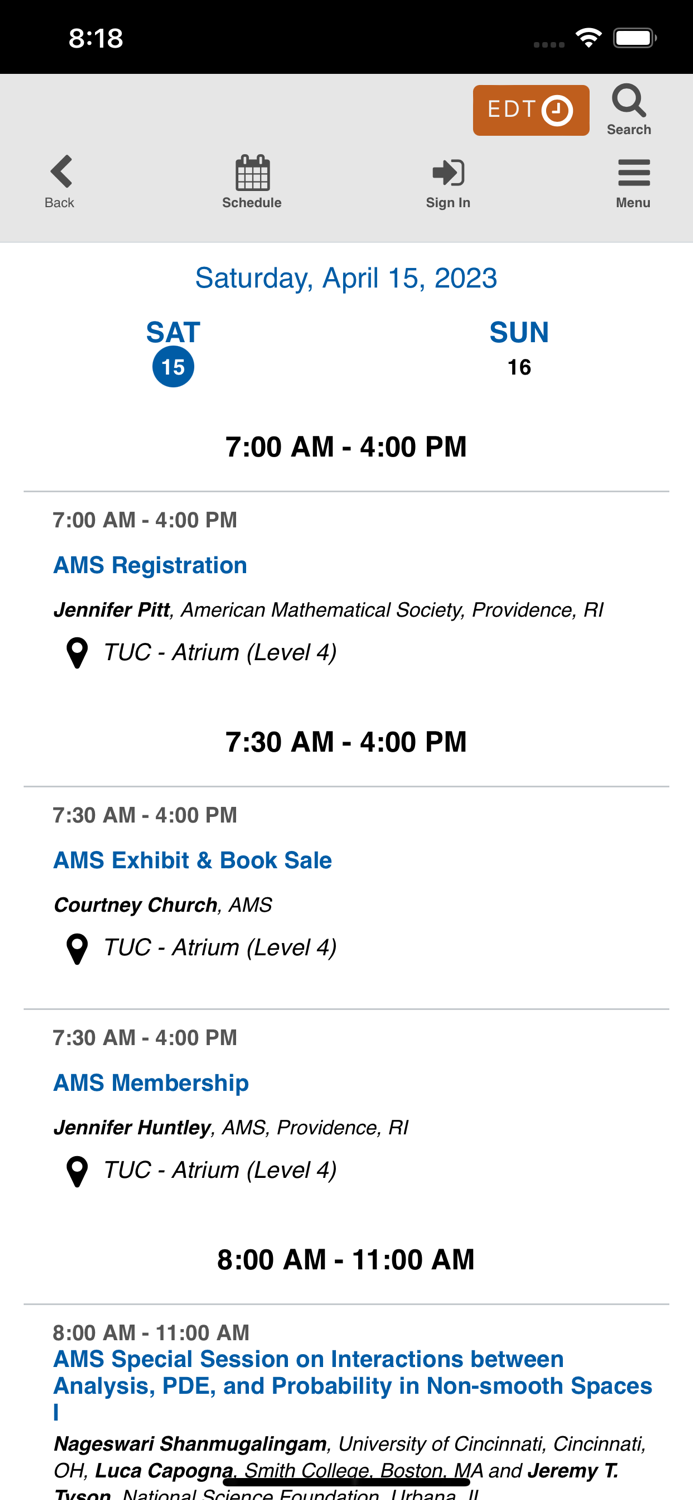 AMS Spring Central 2023